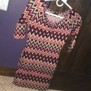 Fitted Patterned Dress